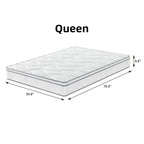 Full Size / King size/ Queen size Mattress Made in USA, 10/12 Inch Hybrid Mattress