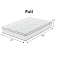 Full Size / King size/ Queen size Mattress Made in USA, 10/12 Inch Hybrid Mattress in a Box with Gel Memory Foam, CertiPUR-US Certified