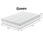 Full Size / King size/ Queen size Mattress Made in USA, 10/12 Inch Hybrid Mattress