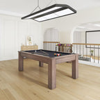 7ft 3-in-1 Multi-Functional Pool Table with Benches (Pool Table + Ping Pong Table + Dining Table)
