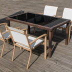 Set of 4 Outdoor Patio Chairs, Integrated Stackable Wrought Iron Furniture Dining Chairs with Arms
