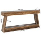 Sofa Table, Farmhouse Console Table Entryway Table with Storage